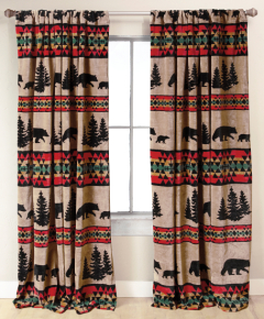 Bear Trails Window Drapes