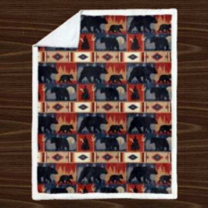 Black Bear Twin Blanket