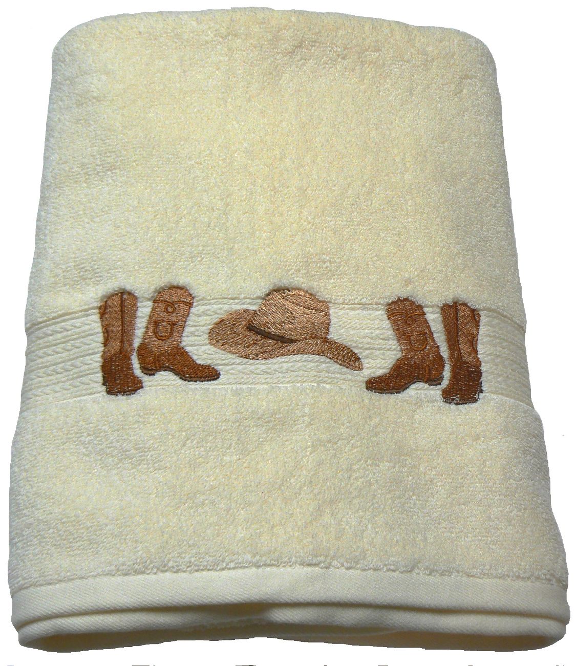 Boots & Hat Ivory Towel Collection - Image 2
