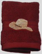 Boots & Hat Garnet Red Towel Collection - Image 4
