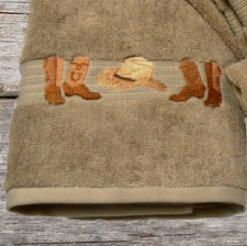 Boots & Hat Linen Towel Collection - Image 2