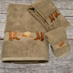 Boots & Hat Linen Towel Collection