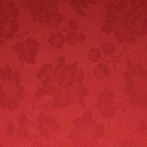 Bouvier Fabric - Red Damask