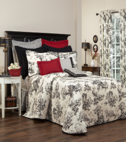 Bouvier Black Bedspread by Thomasville at Home