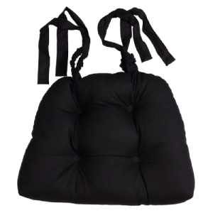 Bouvier Black Chair Pads Black