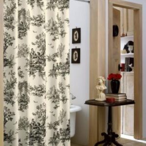 Bouvier Black Shower Curtain - Toile