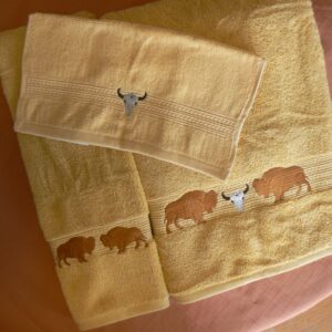 Buffalo Roam Gold Towel Collection
