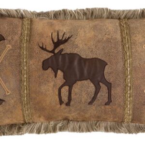Canoe and Moose Pillow