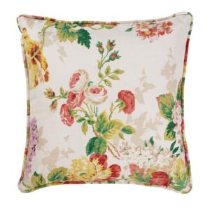 Cottage Rose Floral Square Pillow by Thomasville at Home