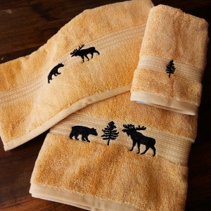 Forest Friends Gold Towel Collection