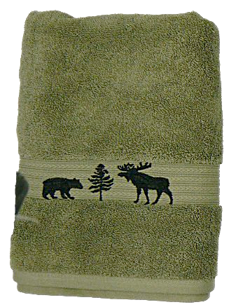 Forest Friends Moss Towel Collection - Image 2