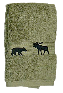 Forest Friends Moss Towel Collection - Image 3