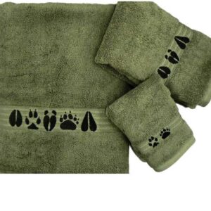 Forest Tracks Moss Towel Collection