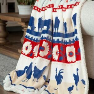 Farm Plush Throw by Carstens Inc.