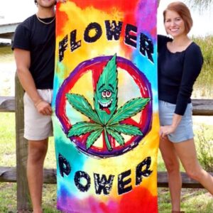 Flower Power Beach Towel by Ramatex International