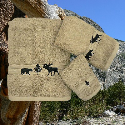 Forest Friends Linen Towel Collection