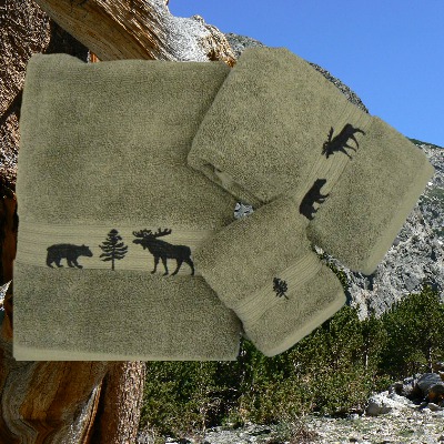 Forest Friends Moss Towel Collection