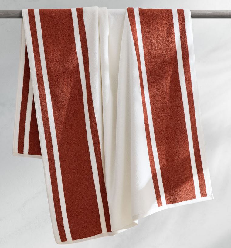 Mari Stripe Beach Towels by Kassatex - Image 2