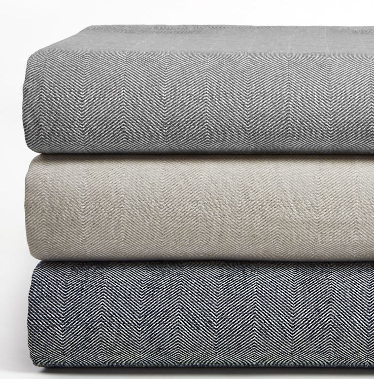 Herringbone Bed Blanket by DownTown Company