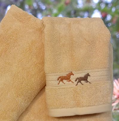 Wild Horses Gold Towel Collection - Image 4