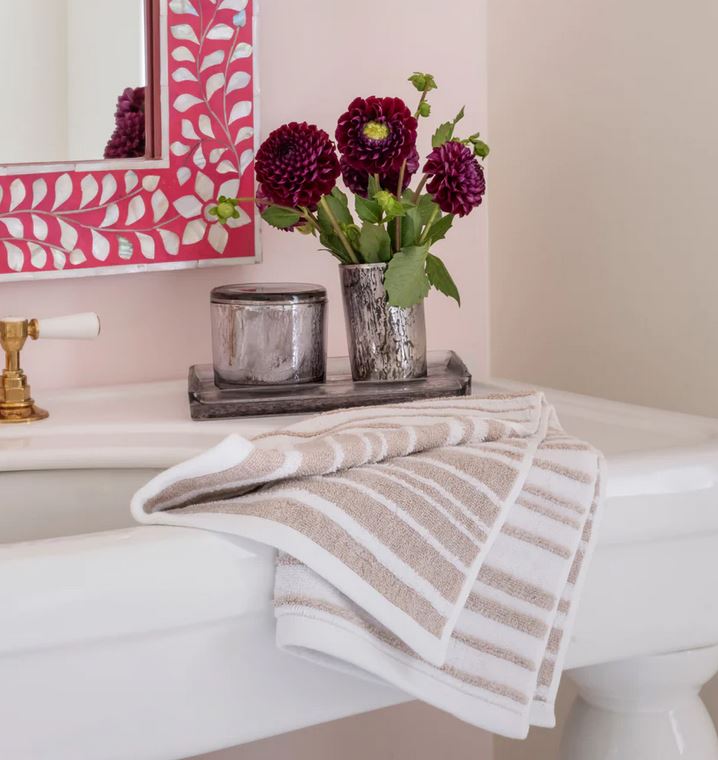 Hudson Stripe Towels by Kassatex