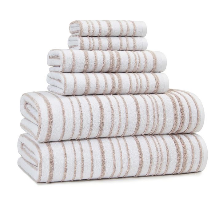 Hudson Stripe Towels by Kassatex - Image 5