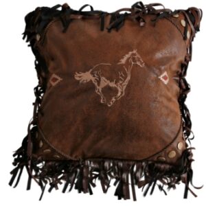 Embroidered Horse Pillow