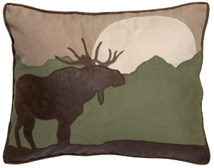 Moose Scene Pillow