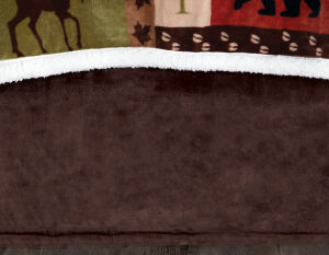 Brown Plush Bed Skirt