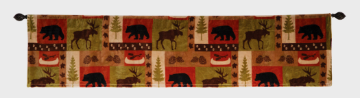 Patchwork Lodge Window Valance