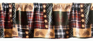 Tree Plaid Window Valance