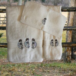 Kokopelli Ivory Towel Collection