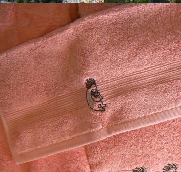 Kokopelli Wild Salmon Towel Collection - Image 4