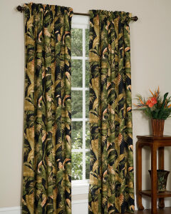La Selva Black Rod Pocket Drapes