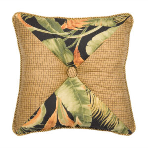 La Selva Black Square Pillow