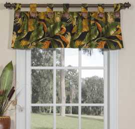 La Selva Black Tab Top Valance