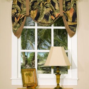 La Selva Black Tie-Up Valance