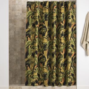 La Selva Black Shower Curtain by Thomasville at Home
