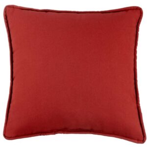 Leaves Red Square Pillow by Thomasville at Home