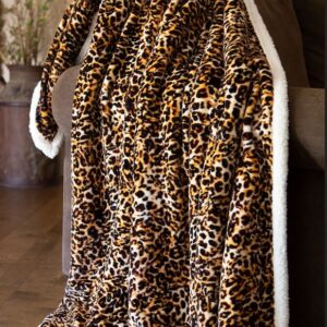 Leopard Plush Throw by Carstens Inc.