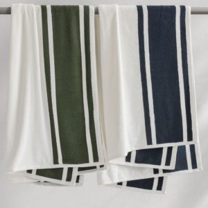Mari Stripe Beach Towels by Kassatex