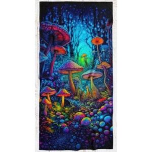 Mushroom Forest Beach Towel by Ramatex International