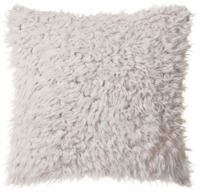 Off-White Shaggy Fur Pillow