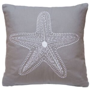 Lavendar Grey Starfish Pillow