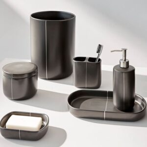 Nero Bath Accessories by Kassatex