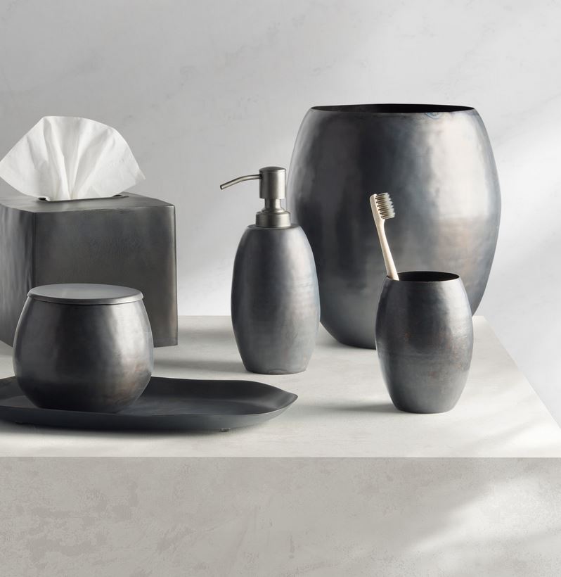 Nile Black Bath Accessories by Kassatex