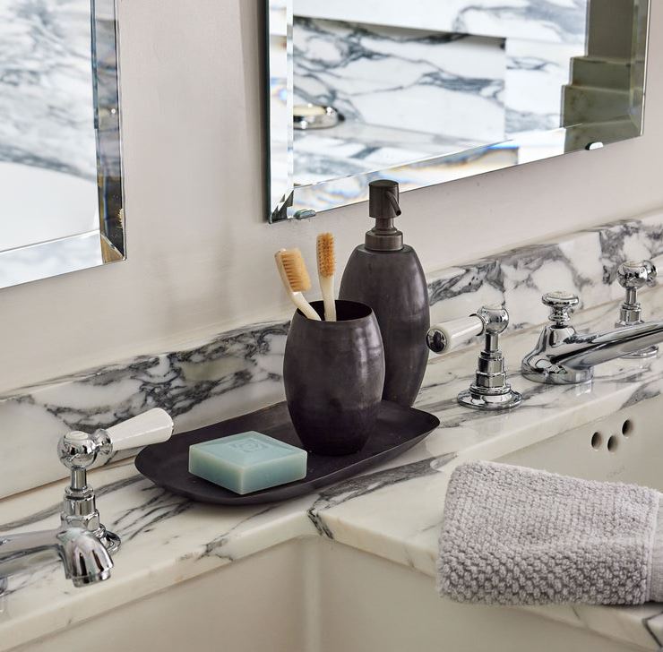 Nile Black Bath Accessories by Kassatex - Image 2