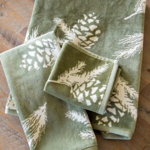 Pinecone Towel Collection by Carstens Inc.