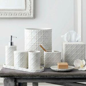 Rattan Bath Accessories by Kassatex