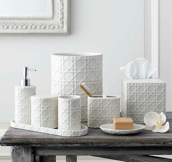 Rattan Bath Accessories by Kassatex